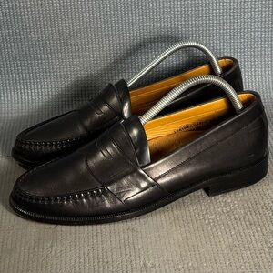 G.H BASS & CO Men’s Larson Weejuns Black Leather Slip On Loafers Size 8.5